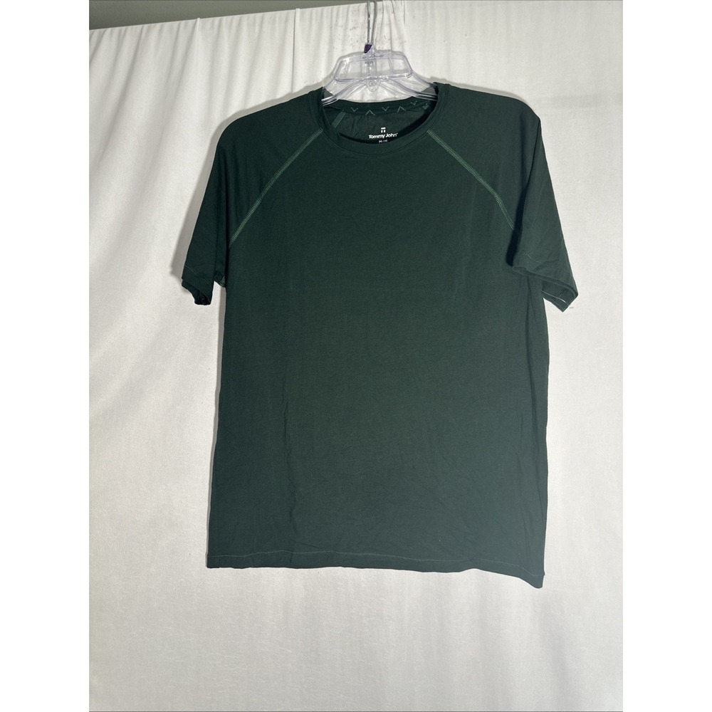 NEW Tommy John [ Medium ] MEN Crewneck T shirt in Dark‎ Green  #U1356 - Picture 8 of 9